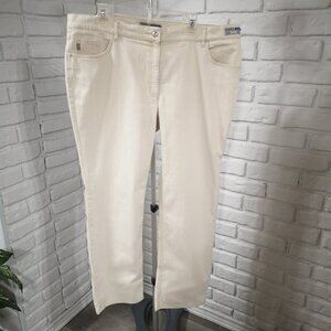 Zerres Comfort - S Ladies Size 48 Euro (Approx. 15 US) Cream Casual Pants